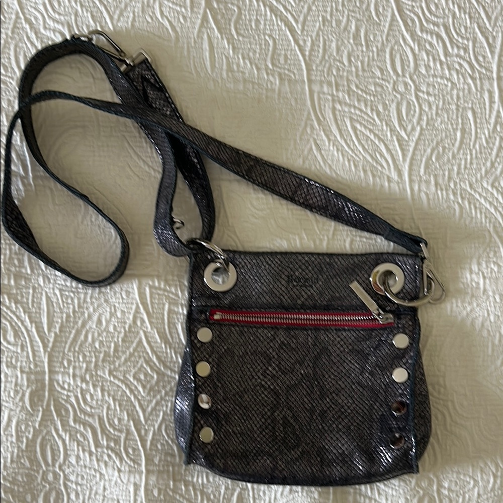 Metallic Blue Python Hammitt Crossbody Bag - image 2
